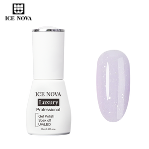 Base Coat ICE NOVA Shiny Dot Rubber, toucher doux, forte adhérence, prévient l'érosion des colorants, inodore, auto-nivelant, couleur - Product Image 3