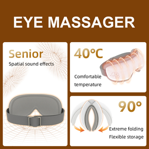 Masque oculaire massant <span class=keywords><strong>intelligent</strong></span> pliable avec chaleur, vibrations, musique pour le sommeil, compression d'air, Bluetooth, USB Type-C – Cadeau pour les yeux - Product Image 3