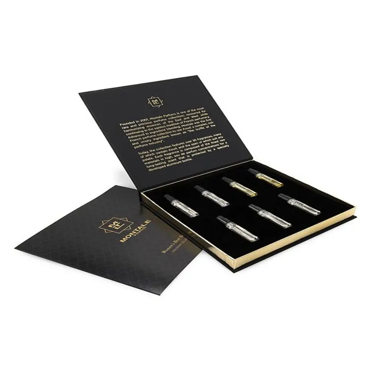 Personalized 2ml perfume sample box blank mini cardboard boxes for sample perfumes
