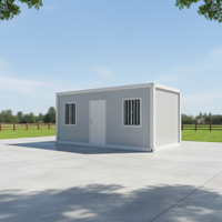 Bâtiment modulaire préfabriqué en acier de 20 pieds à construction rapide, pour bureau, clinique mobile, abri ou pièce de réception