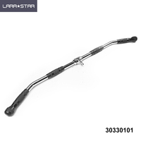 Barre de traction LS3021 avec poignées, accessoire pour machine à câbles, barre d'haltères intégrée pour l'entraînement du dos