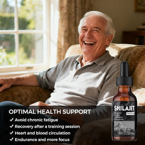 قطرات الشيلاجيت الهيمالايي من أولي، قطرات سائلة نقية 100% من الشيلاجيت الهيمالايي، حمض الفولفيك، شيلاجيت سائل مجفف بالشمس - Product Image 2