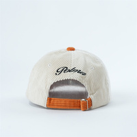Gorras de Béisbol de 6 Paneles con Logotipo Bordado, Gorras de Pana Gruesa sin Estructura, Diferentes Tonos