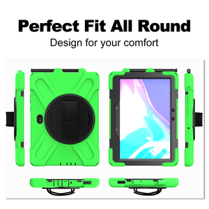 Chống sốc trường hợp khó khăn với cổ dây đeo bìa cho Samsung <span class=keywords><strong>Galaxy</strong></span> <span class=keywords><strong>Tab</strong></span> hoạt động Pro <span class=keywords><strong>10.1</strong></span> inch SM-T540/t545 - Product Image 4