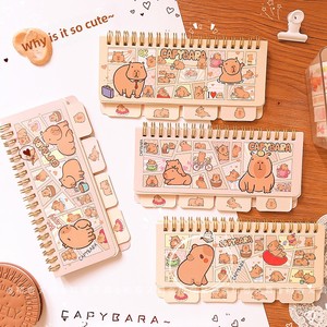 Kawaii cancelleria accessori <span class=keywords><strong>per</strong></span> ufficio forniture scolastiche Mini Notebook portatile piccolo blocco note quotidiane diario capibara - Product Image 6