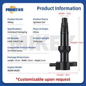 Bobina di Accensione MIKEY LX6E12A375BA per Ford <span class=keywords><strong>Kuga</strong></span> III 2.5 DFK D4 PHEV, Ricambio Auto di Alta Qualità per DQZ9141Z 1KR-FE - Product Image 3