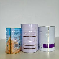 Boîte à café vide personnalisable avec logo, de qualité alimentaire, avec anneau de traction, emballage hermétique pour lait et aliments pour bébés