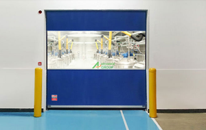 Portes roulantes en PVC coupe-vent à grande vitesse Porte à fermeture éclair auto-réparatrice Porte automatique à <span class=keywords><strong>action</strong></span> rapide pour l'entrée - Product Image 5