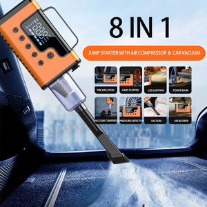 8 in 1 <b>Car</b> Jump 3000A With Vacuum Cleaner, Air Compressor, <b>Blower</b> Power Bank, LED Light A28 Multi-function Jump Starter Power Ba - Product Image 3