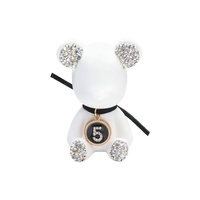 Diffuseur d'ambiance créatif en forme d'ours incrusté de diamants pour voiture, décoration intérieure, parfum, clip de ventilation de climatisation, évaporation naturelle, gypse