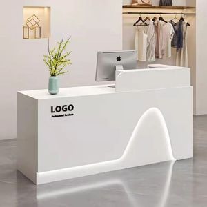 New Hot Design <b>Reception</b> Modern Desk <b>Counter</b> <b>Reception</b> <b>Reception</b> Desk for Beauty Salons Office - Product Image 2