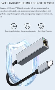 Compatible pour les tablettes iPad Type <span class=keywords><strong>C</strong></span> <span class=keywords><strong>USB</strong></span> vers Rj45 <span class=keywords><strong>Internet</strong></span> WiFi Connecteur Adaptateur <span class=keywords><strong>USB</strong></span> A <span class=keywords><strong>C</strong></span>âble - Product Image 2