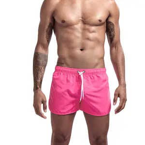 Sıcak satış ucuz erkekler Polyester spor şort yaz S-3XL erkek spor yüzme şortu egzersiz şortu erkekler için