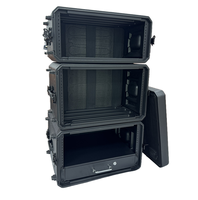Boîtier de montage en rack en plastique 6U 260C, support antichoc pour amplificateur audio, boîtier d'expédition