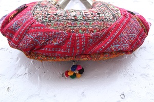 Bolsos de Lona Estilo Boho Banjara Indios para Mujer, con Cierre de Cremallera, Impermeables, Forma Personalizable, Bordado Tribal y Trabajo con Espejos - Product Image 5