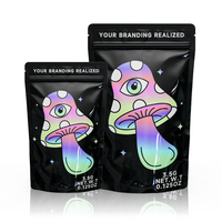 Sachet en mylar refermable zip-lock holographique en plastique personnalisé emballage de nourriture avec mon logo