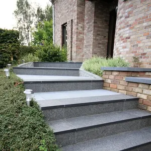 Dark grey natural granite new G654 blocksteps