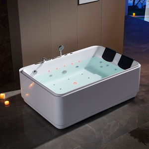 Nuevo Diseño de Bañera de Hidromasaje de Lujo <span class=keywords><strong>para</strong></span> 2 Personas con Burbujas de Aire, Luz LED y Acrílico, <span class=keywords><strong>para</strong></span> Hotel o <span class=keywords><strong>Parejas</strong></span> - Product Image 3