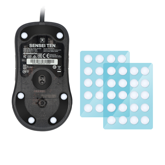 0.88mm General Use Round Glass Mouse Skatez Ultraglide PTFE Mice Feet Sticker Pads