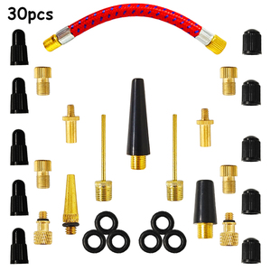 Adaptador de válvula para bicicleta, 30 piezas más 6 arandelas, adaptador de válvula SV AV DV para bicicleta - Product Image 1