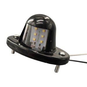 Pièces de système d'éclairage de camion de haute qualité, éclairage de <span class=keywords><strong>plaque</strong></span> d'<span class=keywords><strong>immatriculation</strong></span> <span class=keywords><strong>LED</strong></span> universel pour camion, 24V, boîtier métallique - Product Image 5