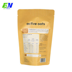 MOQ 500 pièces, sacs en plastique de qualité alimentaire CPP, noir mat, sacs en mylar, feuille d'aluminium, pochette debout avec fermeture éclair, fenêtre transparente, salade, collation, nourriture - Product Image 5