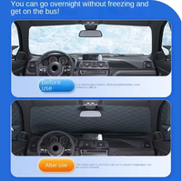 Housse pare-soleil pour pare-brise de voiture, protection contre la neige et le soleil, imperméable, protection magnétique pour automobile, housse de pare-brise avant de voiture