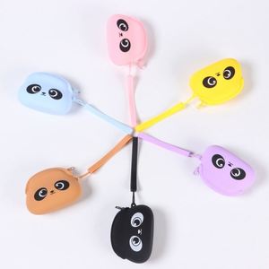 New <b>Cute</b> Silicone Open Minimalist Coin Purse & Key Bag with Cartoon <b>Bear</b> Design Soft Unisex Wholesale - Product Image 1
