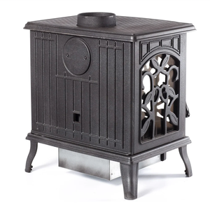 Poêle à bois moderne en fonte à haute efficacité 79% sans fumée avec foyer en verre à <span class=keywords><strong>3</strong></span> côtés pour une utilisation en intérieur - Product Image 5