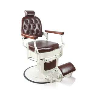 Branco quadro retro vintage do salão de beleza cadeira de barbeiro do salão de beleza móveis