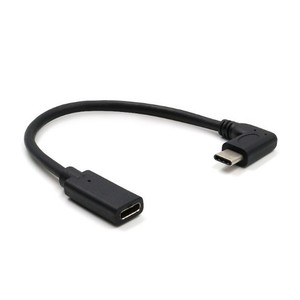 <b>Usb</b> C <b>Extension</b> <b>Cable</b> 90 Degree Right Angle Male To Female Type C Data Transfer Adapter For Charging And Syncing - Product Image 3