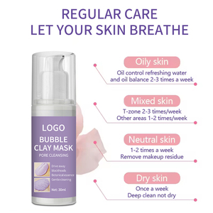 Private Label Skin Care Retinol & Vitamin C Herbal Anti-Aging Deep <b>Cleansing</b> <b>Facial</b> Bubble Mask for All Skin Types - Product Image 5