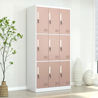 Armoire Vestiaire Métallique à 9 Portes, Casier de Rangement en Acier Très Vendu pour Atelier, Personnel, Salle de Sport