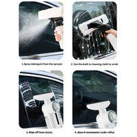 Nouveau petit grattoir électrique ABS, essuie-glace manuel pour fenêtres, absorption forte, efficace, portable, pour la maison et le lavage de voiture