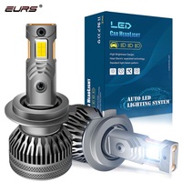 Nouveau phare LED automobile M7 haute puissance 140W, lumière blanche, double tube en cuivre, 12V, étanche IP68, 14000LM, ventilateur intégré, doré