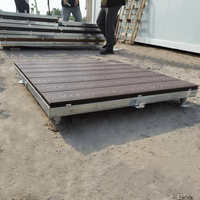 Système de terrasse modulaire facile à installer pour l'extérieur avec supports réglables