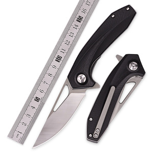 Couteau d'auto-<span class=keywords><strong>défense</strong></span> D2 en acier au carbone, professionnel, de poche, tactique et pliable - Product Image 1