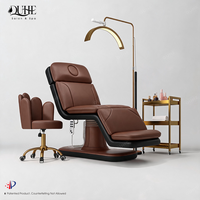 Table de massage de luxe sur mesure, 3 moteurs, électrique, pliable, lit de beauté incurvé, chaise esthétique hydraulique, lit pour extensions de cils
