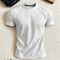 T-shirt biologique respirant, personnalisation de logo en usine, broderie, vêtement vierge en coton, commandes en gros pour lancement de marque et promotion