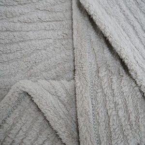 Manta de lana de punto súper suave, patrón de rayas, franela cálida ligera y acogedora para todas las estaciones, estilo moderno - Product Image 5