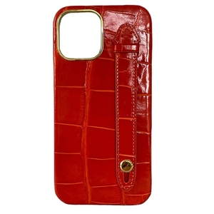 Venta caliente de alta calidad de piel de cocodrilo Real de cuero de la caja del teléfono móvil para el iPhone 12 13 14 15 16 Series - Product Image 1