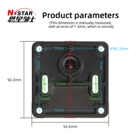 Support universel réglable en alliage d'aluminium D-2461U de 2,25 pouces pour GPS, sondeur de pêche, tablette agricole