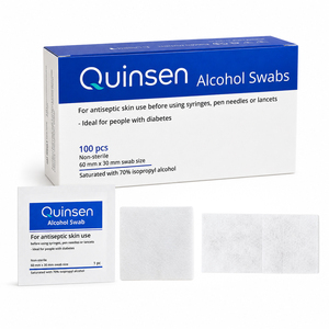 Lingettes de préparation cutanée médicales individuelles en aluminium, non tissées, douces et jetables - Product Image 1