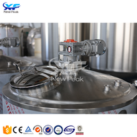 Réservoir de stockage et de mélange industriel pour bière, vin et spiritueux, 1000L, en acier inoxydable 304/316, sur mesure, automatique, haute productivité, économie d'énergie