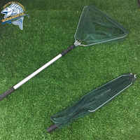 Filet de pêche avec poignée télescopique, filet de pêche d'eau douce pour enfants hommes femmes, extensible à 40-63 pouces