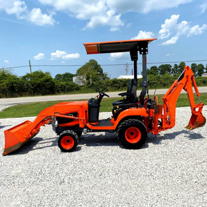 Tractor Kubota BX25D de 23 HP, tractor utilitario con cargador frontal, plataforma de corte, construcción robusta y rendimiento confiable. - Product Image 1