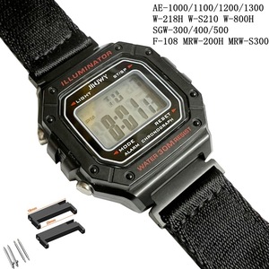 Adaptateur de montre en acier inoxydable à prix d'usine, connecteur de 18 mm à 20 mm pour <span class=keywords><strong>Casio</strong></span> AE1200/W218/<span class=keywords><strong>F</strong></span>-108 AE-1000 WS210 W800H, adaptateur métallique - Product Image 2