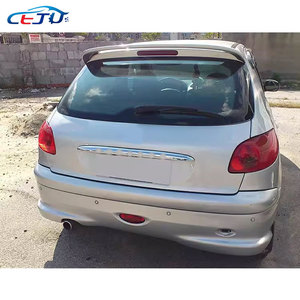 Lèvre de botte d'aile de <span class=keywords><strong>becquet</strong></span> de toit de coffre arrière de voiture ABS noir pour <span class=keywords><strong>Peugeot</strong></span> <span class=keywords><strong>206</strong></span> GTI 180 RC 207 Compact Brasil Type 1 hayon 2009-2012 - Product Image 6