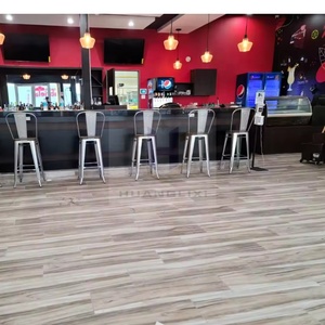 Đồ Nội Thất Bảng Màu Đỏ PU Pad Và Ghế Mì Ống Bánh Pizza Thức Ăn Nhanh Nhà Hàng Bàn Ăn Tiêu Chuẩn Ghế Bằng Gỗ Hiện Đại K/D - Product Image 5