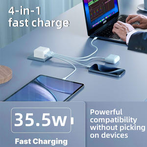 <span class=keywords><strong>Cargador</strong></span> USB C <span class=keywords><strong>de</strong></span> Fábrica <span class=keywords><strong>de</strong></span> 35.5W EU/US, 4 Puertos, Carga Súper Rápida TIPO 3.0, Cabezal <span class=keywords><strong>de</strong></span> Carga Rápida para Samsung iPhone 15 16Pro - Product Image 3